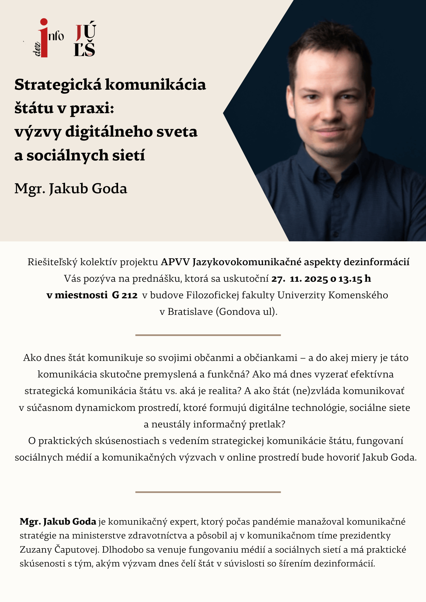 Strategická komunikácia štátu v praxi: výzvy digitálneho sveta a sociálnych sietí