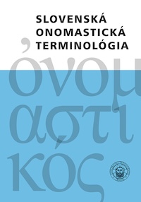 Slovenska onomasticka terminologia